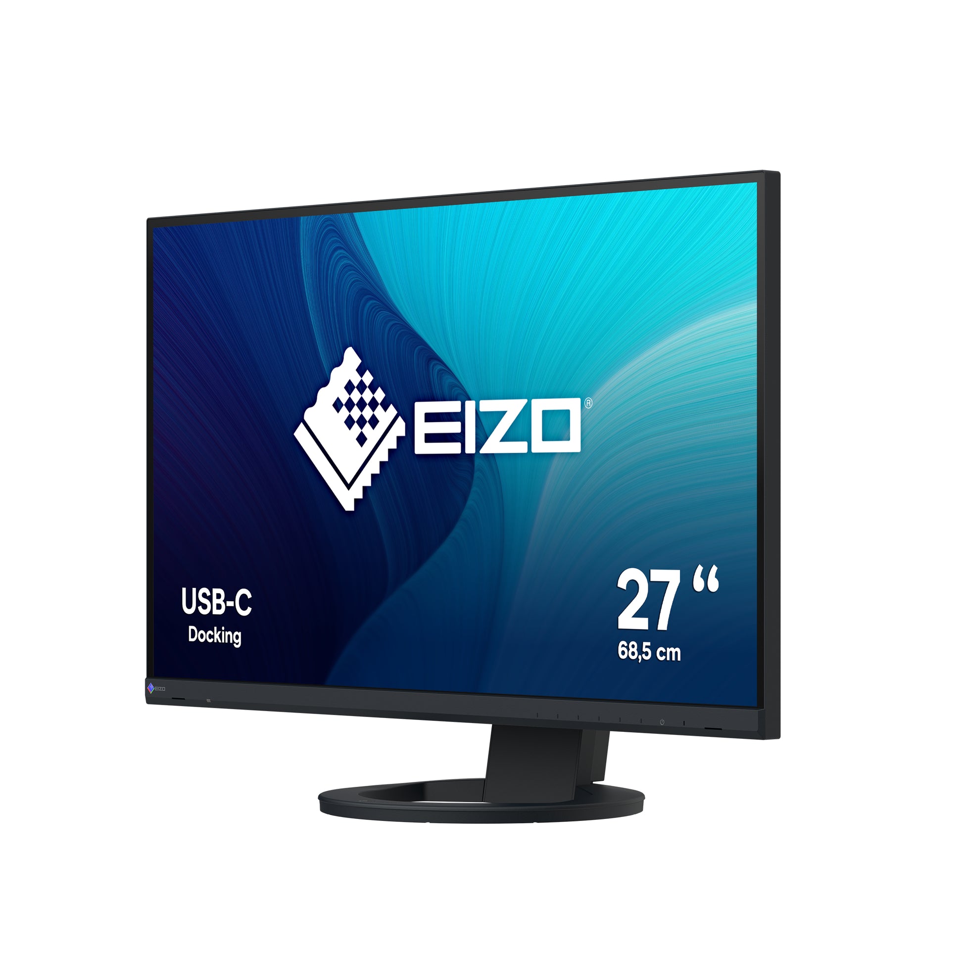 EIZO FlexScan EV2720S – Monitor, 27", IPS, 350 cd/m², USB-C, Integrierte Lautsprecher, VESA 100 × 100, Schwarz