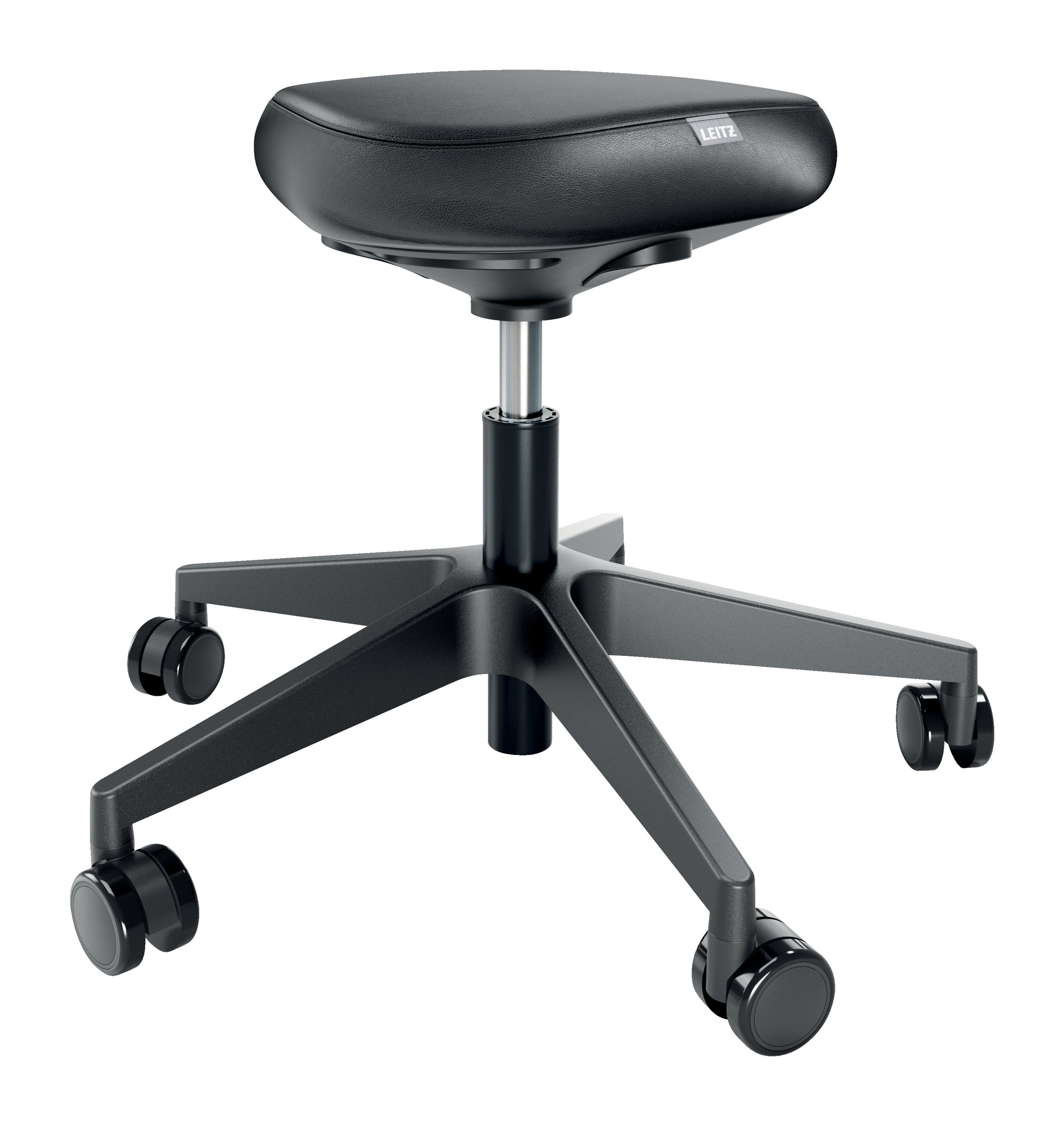 Leitz Hocker Ergo – Sitzhöhe 46–59 cm, 110 kg, schwarz
