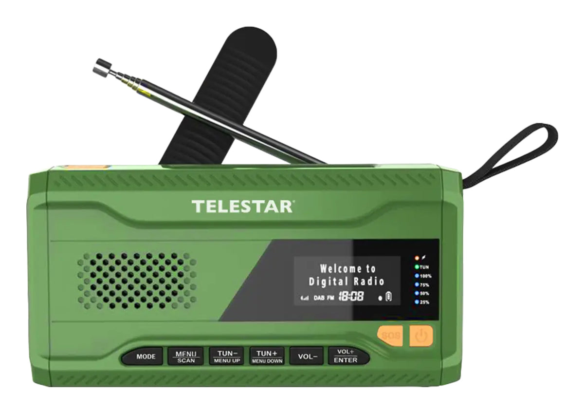 Telestar TOP No. 5 – Tragbares DAB+ Radio, UKW, Bluetooth – Grün