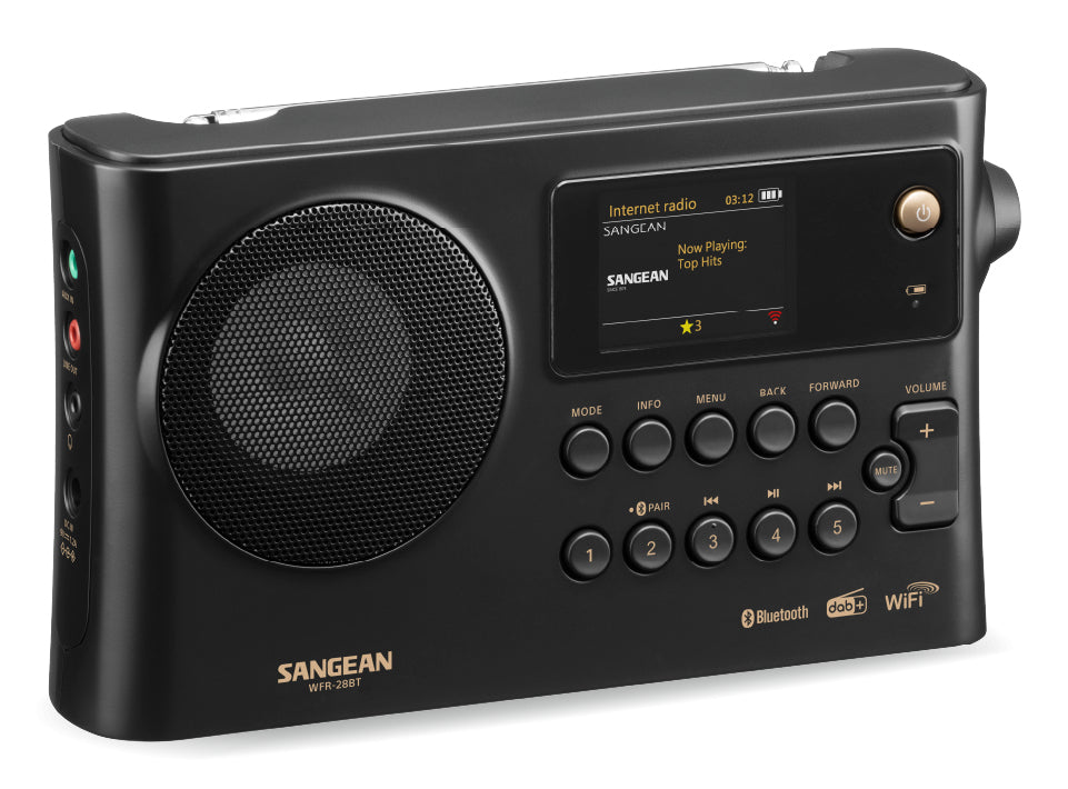 Sangean WFR-28BT – Internetradio, DAB+/UKW, Bluetooth, WLAN – Schwarz
