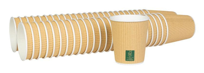 Furber. Furber Papierbecher, 2,7 dl – braun – FSC – 50 Stk.