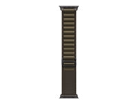 Apple Alpine Loop, Dunkeloliv, L, für Apple Watch