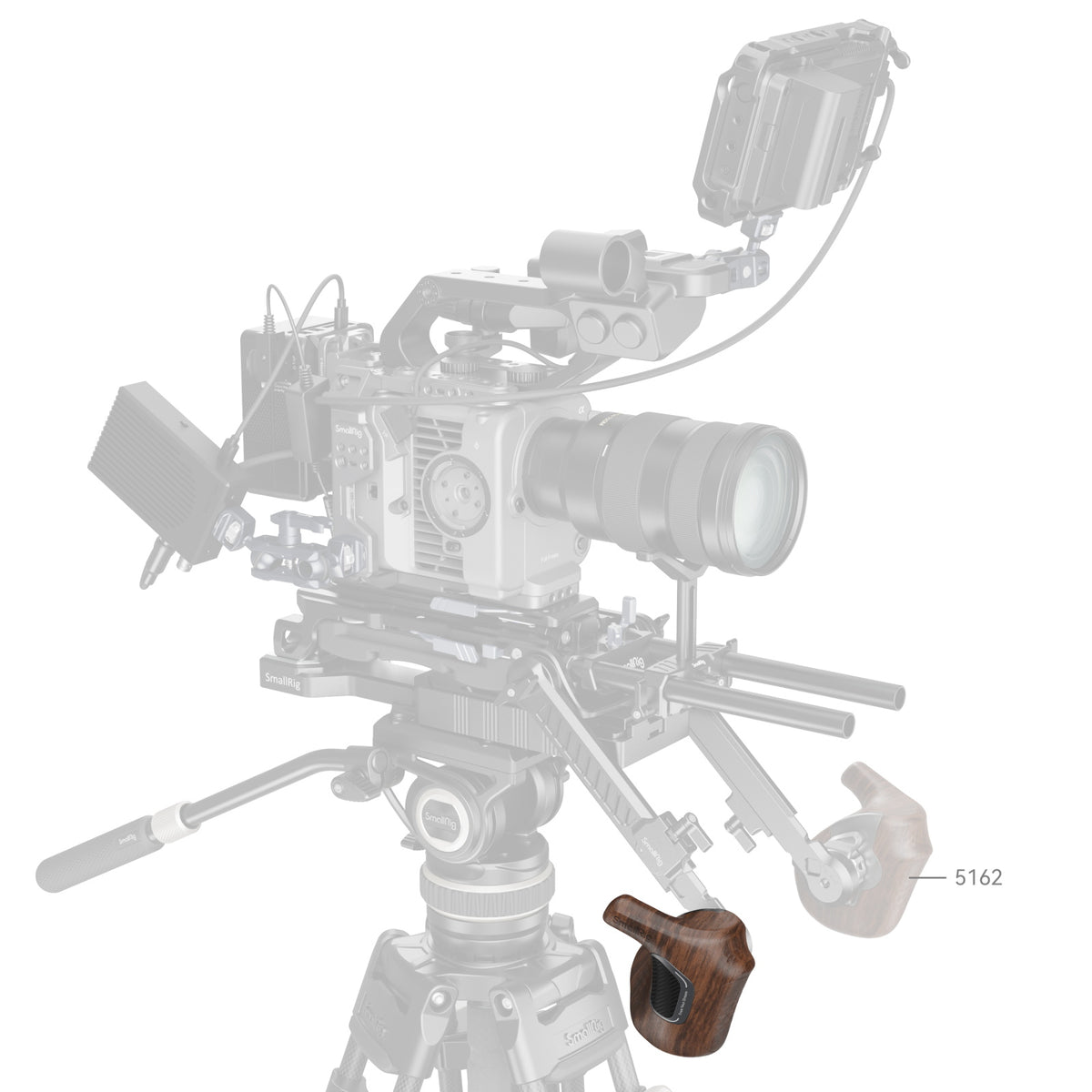 SmallRig ImageGrip 5193 Handgriff für Digitalkamera – Aluminium/Holz, 96 × 100,5 × 86,8 mm – für alle Kameras