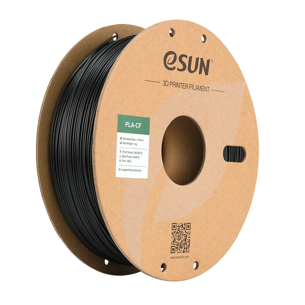 eSUN 3D-Drucker-Filament PLA-CF 1,75 mm Schwarz, 1 kg