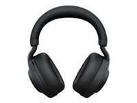 Jabra Evolve2 85 Office-Headset – Over-Ear, Kabel + BT, ANC, MS Teams zertifiziert, mit Ladestation, Schwarz
