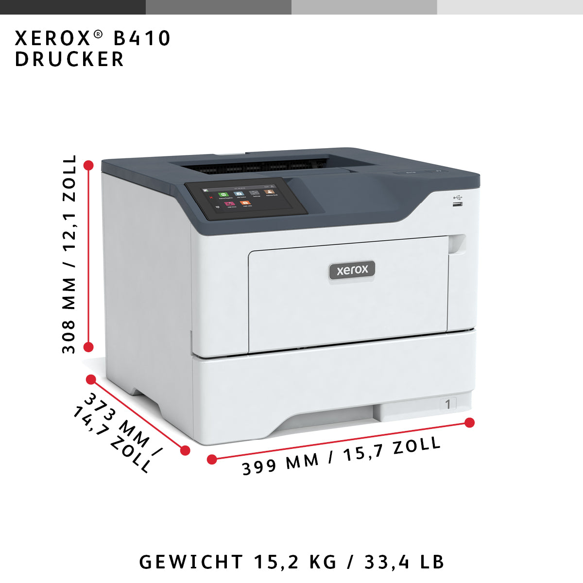 Xerox B410 – A4, 47 Seiten/min