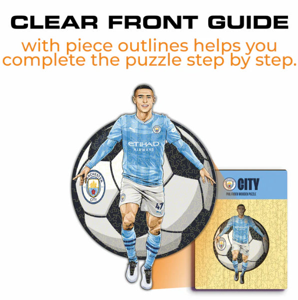 Iconic Puzzles Man City FC Phil Foden – Logikspiel, 1 Spieler, ab 10 Jahren