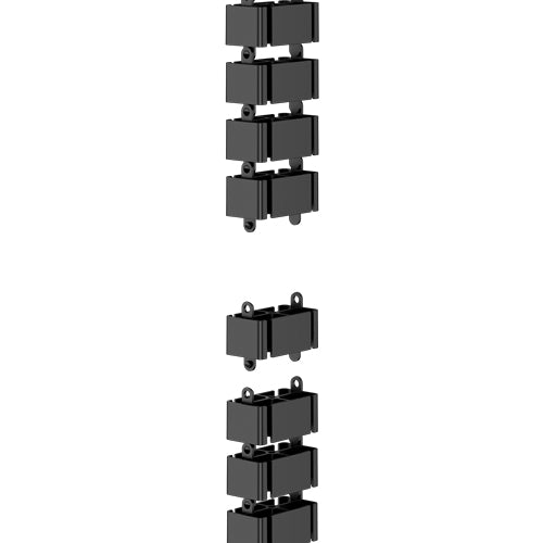 Fellowes CableSpine – Kabelschlange, 1,29 m, schwarz, 31 Segmente, Magnet-/Schraubmontage