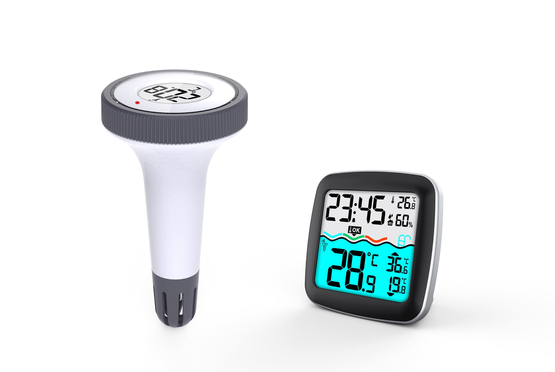 Technoline WS 9059 – Wetterstation, innen/außen, Hygrometer, inkl. Pool-Temperatursender TX36-IT