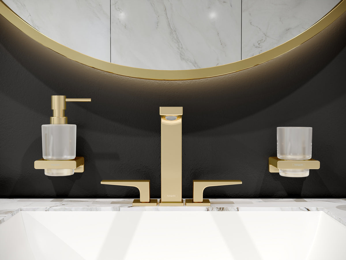 Hansgrohe AddStoris Q Zahnputzbecher – Ø6,8×9,4 cm, Metall, Schwarz
