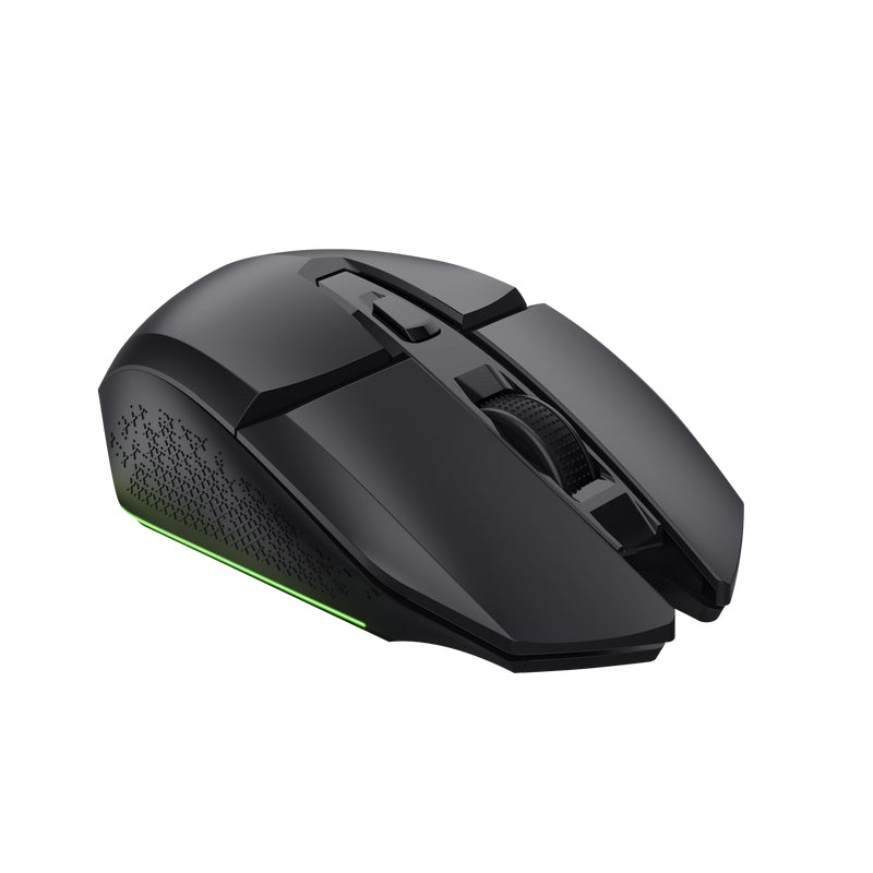 Trust GXT110 Felox – Gaming-Maus – Kabellos (2,4 GHz), 4800 DPI, RGB-Beleuchtung, beidhändig, Schwarz