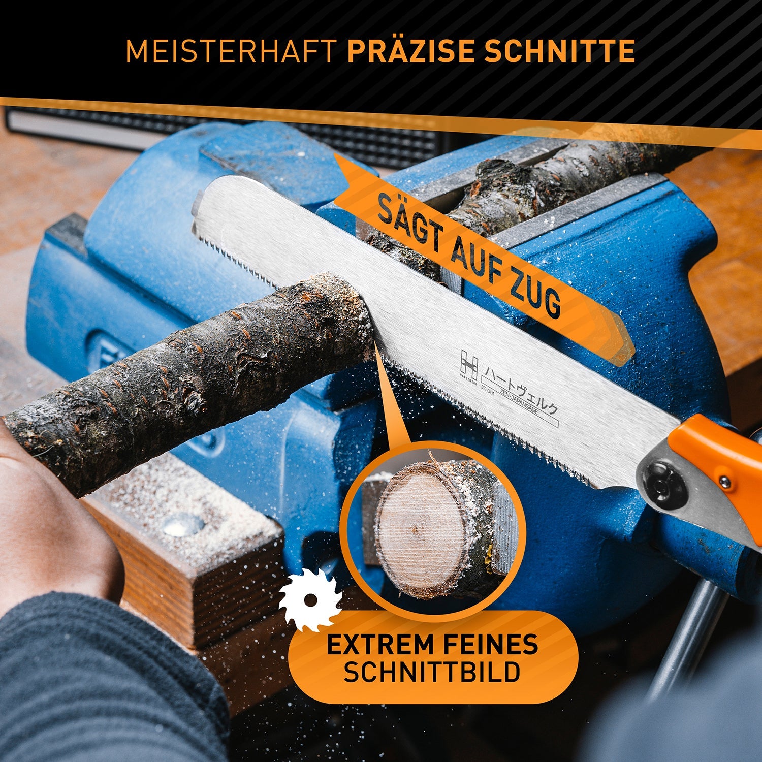 Hardtwerk Ersatzmesser 240 × 0,65 mm Karbonstahl – für Feinsäge – für Kataba Säge
