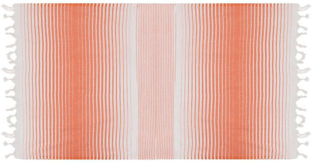 Foutastic Strandtuch – 90 × 180 cm, Orange, 100% Baumwolle, 114 g/m²
