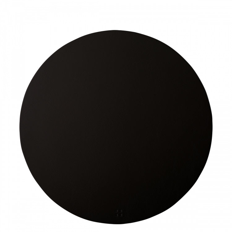 Sola Tischset – Ø 38 cm, PVC, Schwarz
