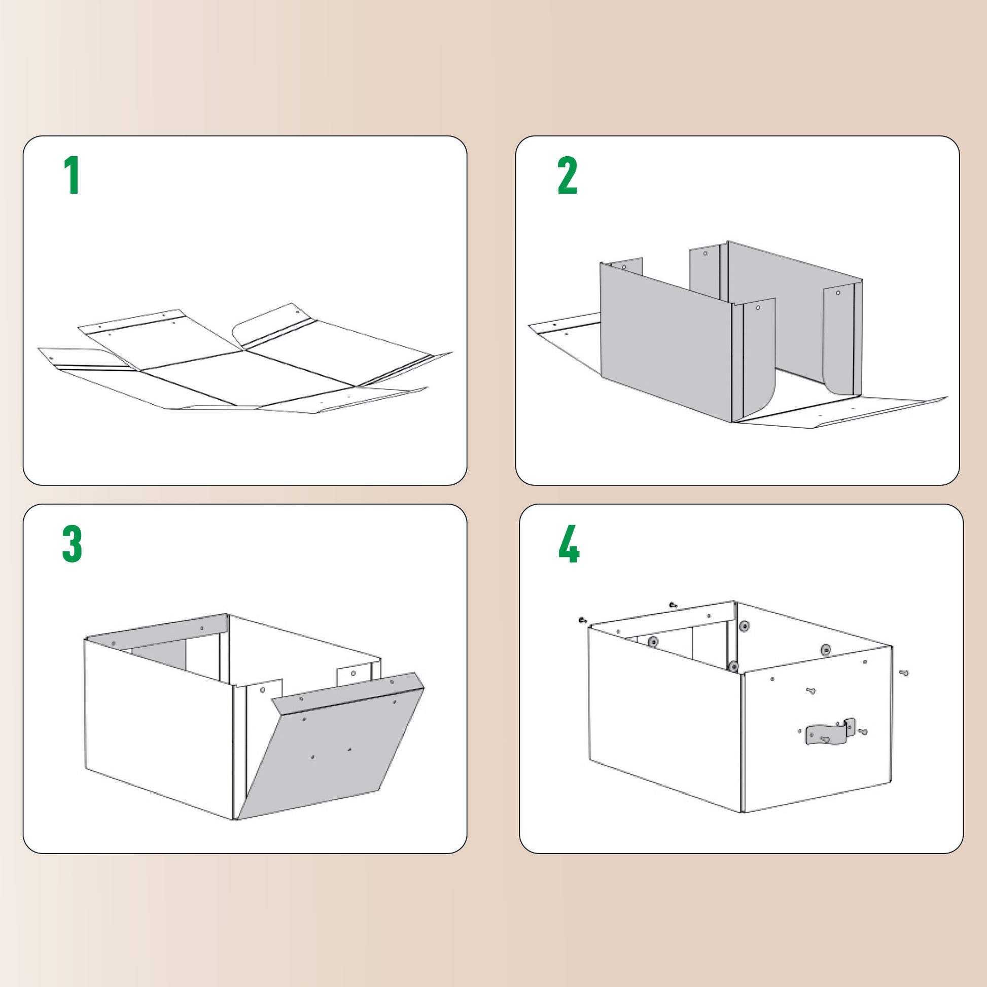 Leitz Aufbewahrungsbox 17 l – mit Tragegriff, 265 × 200 × 355 mm, Nachtblau, Karton, 2er Pack