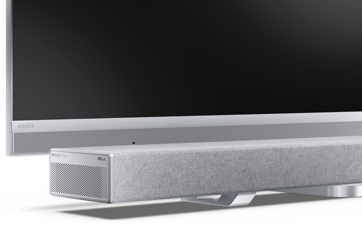Sharp HT-SBW55121SL – Soundbar – 5.1.2, Dolby Atmos/DTS:X, mit kabellosem Subwoofer, 212 W, Silber