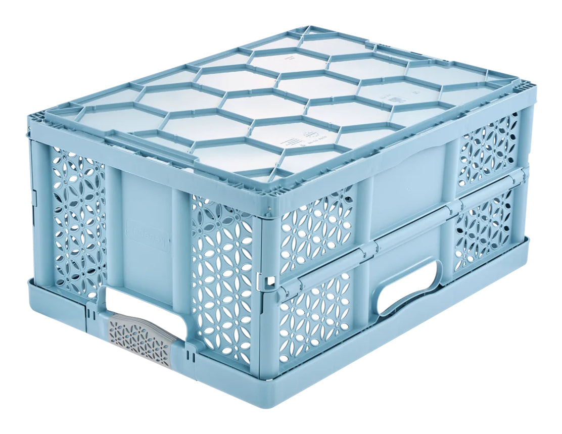 keeeper Lea Klappbox 32 l – faltbar – Polypropylen – blau – 350 × 235 × 350 mm