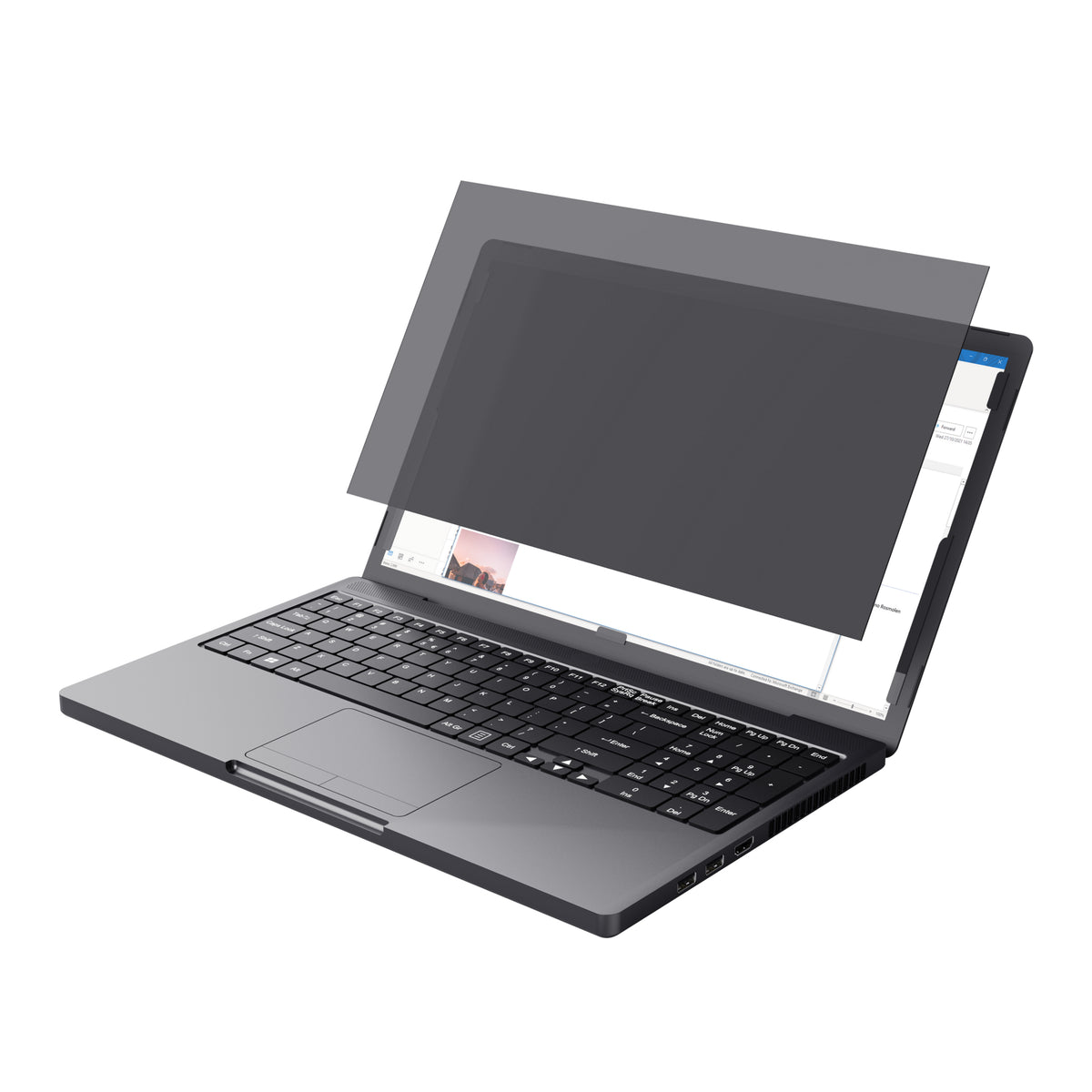 Trust Blickschutzfilter für Laptop 15,6", 16:9 – 344 × 194 mm, Blickschutz von allen 4 Seiten