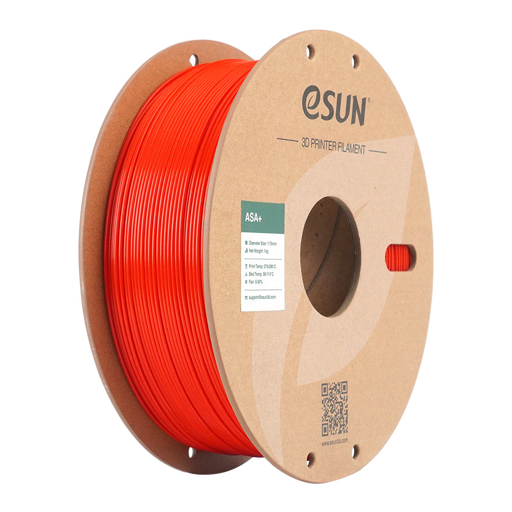 eSUN 3D-Drucker-Filament ASA 1,75 mm Rot, 1 kg – für Bambu Lab P1P, X1, Voron 2.4 und andere