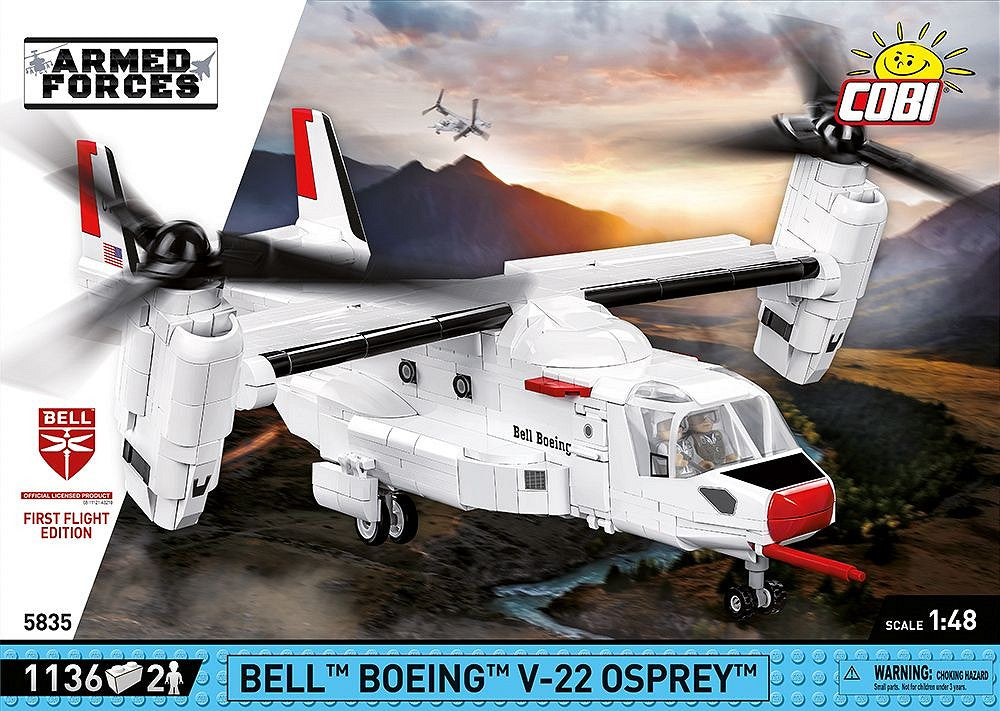 COBI 3D Puzzle Bell-Boeing V-22 Osprey – 1136 Teile – Kunststoff – ab 9 J.