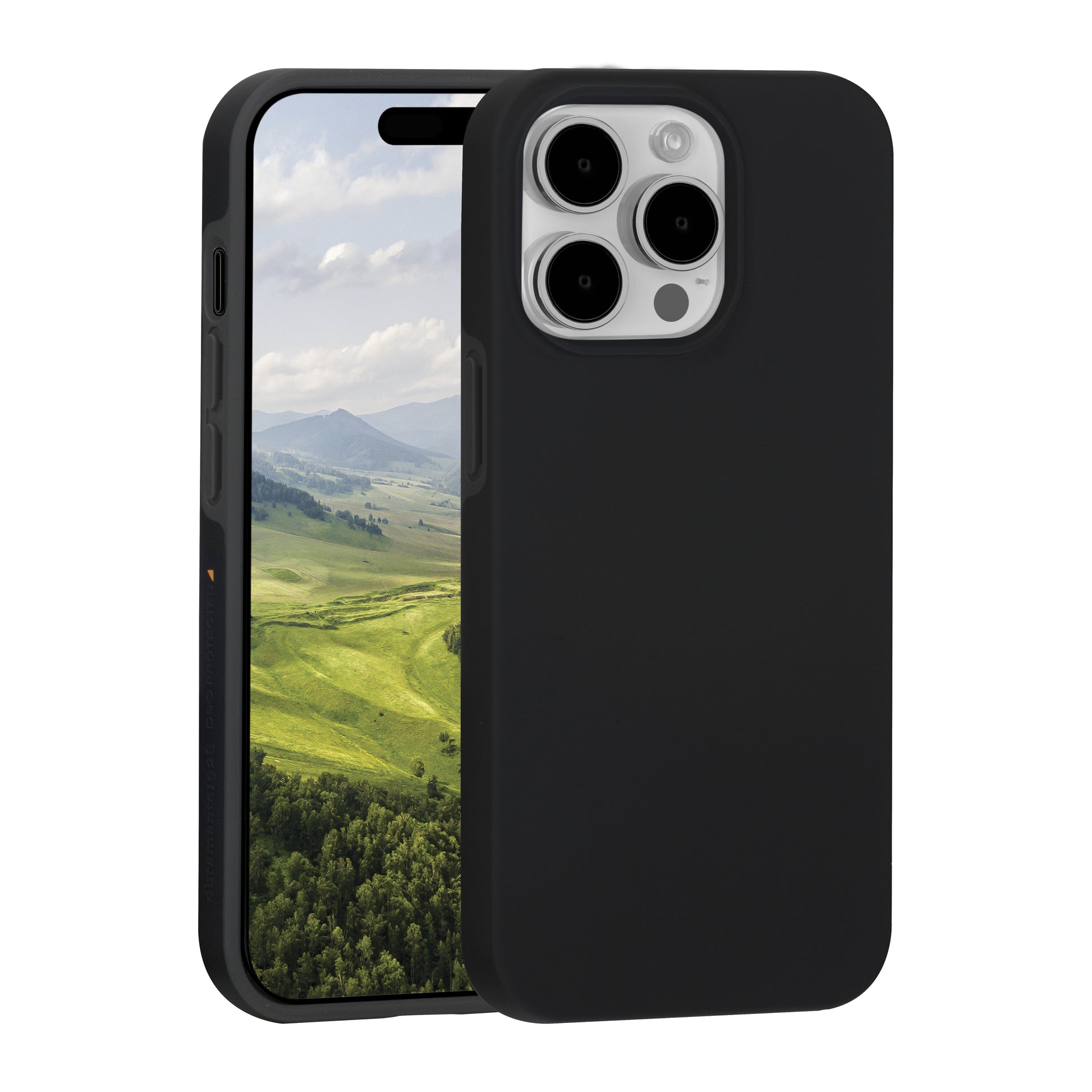 dbramante1928 Iceland D3O Backcover – für Apple iPhone 15 Pro, MagSafe, Recycling-Kunststoff, schwarz