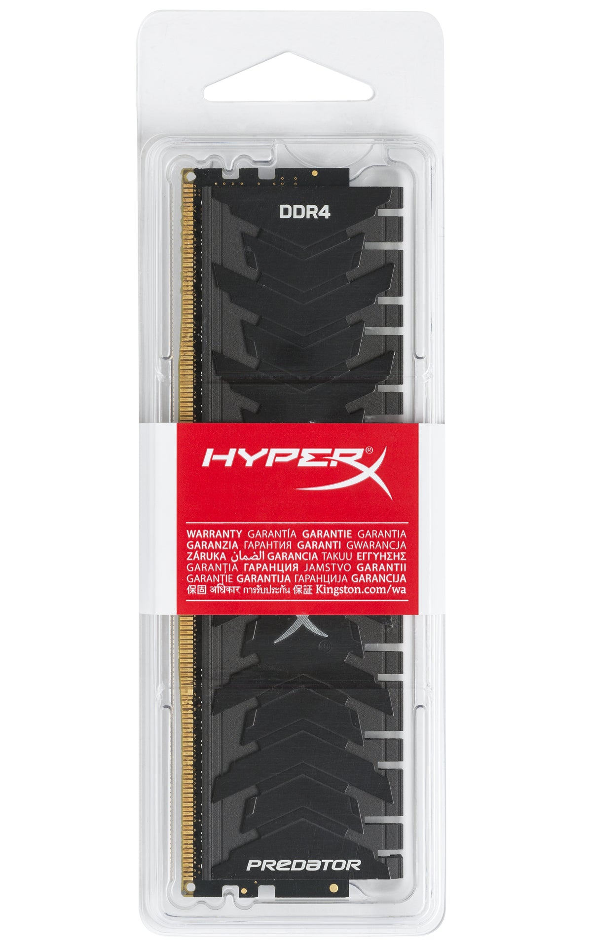 HyperX Predator HX440C19PB3/8 DDR4 8 GB 288-Pin DIMM 4000 MHz CL19 – 1,2/1,35 V, Kühlkörper, Schwarz