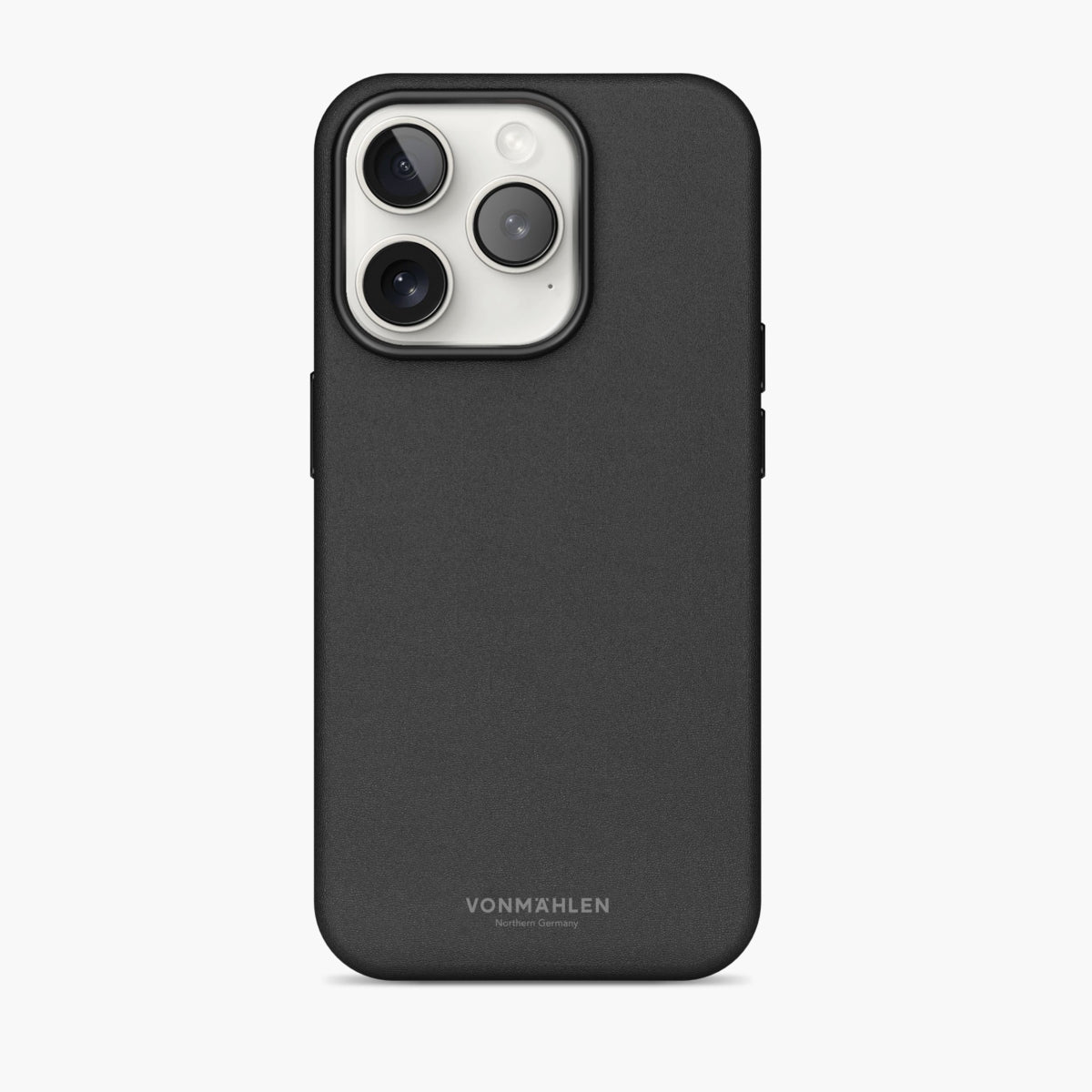 Vonmählen Like Leather Backcover – für Apple iPhone 16 Pro Max, MagSafe, Leder, schwarz