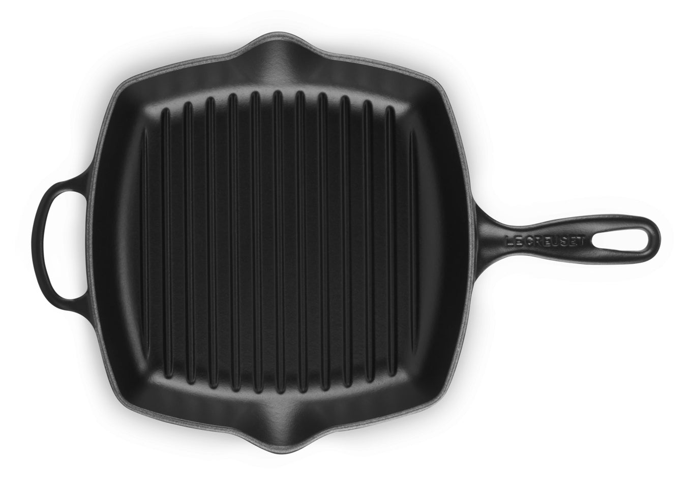 Le Creuset Fonduepfanne Signature Square – Ø 26 cm, Gusseisen, für Induktion, Gas, Glaskeramik u. a., Schwarz