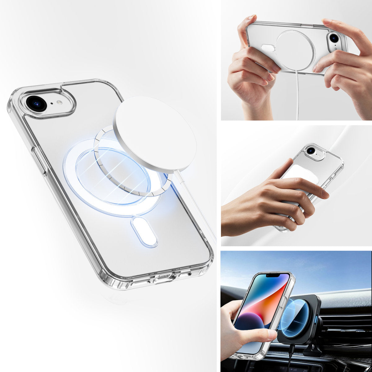 4smarts 360 Premium Protection Set Backcover – für Apple iPhone 16e, Glas+TPU, Transparent