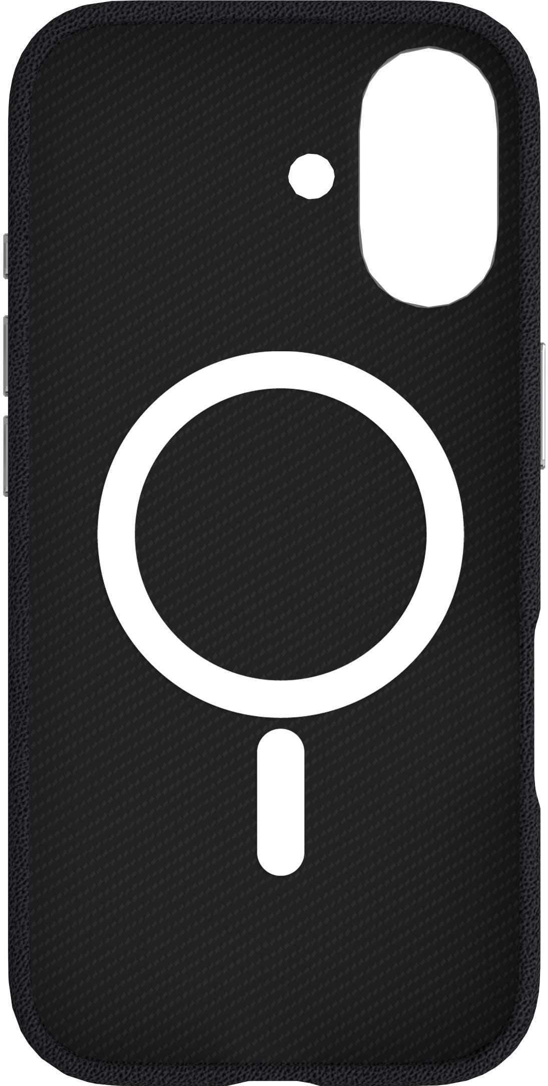 eSTUFF INFINITE VENICE Backcover – für Apple iPhone 17, MagSafe, PU+TPU, Schwarz, bis 1,2 m sturzsicher