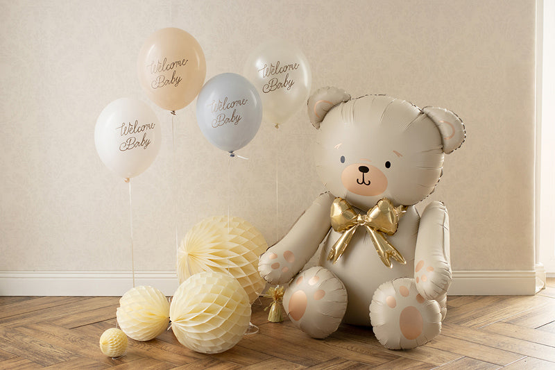 PartyDeco Luftballons Welcome Baby – mehrfarbig – Ø 30 cm – Latex – 6 Stk