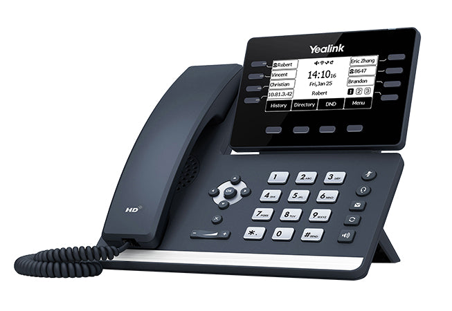Yealink SIP-T53W – WLAN-Telefon (Handgerät), Bluetooth, PoE, Grau