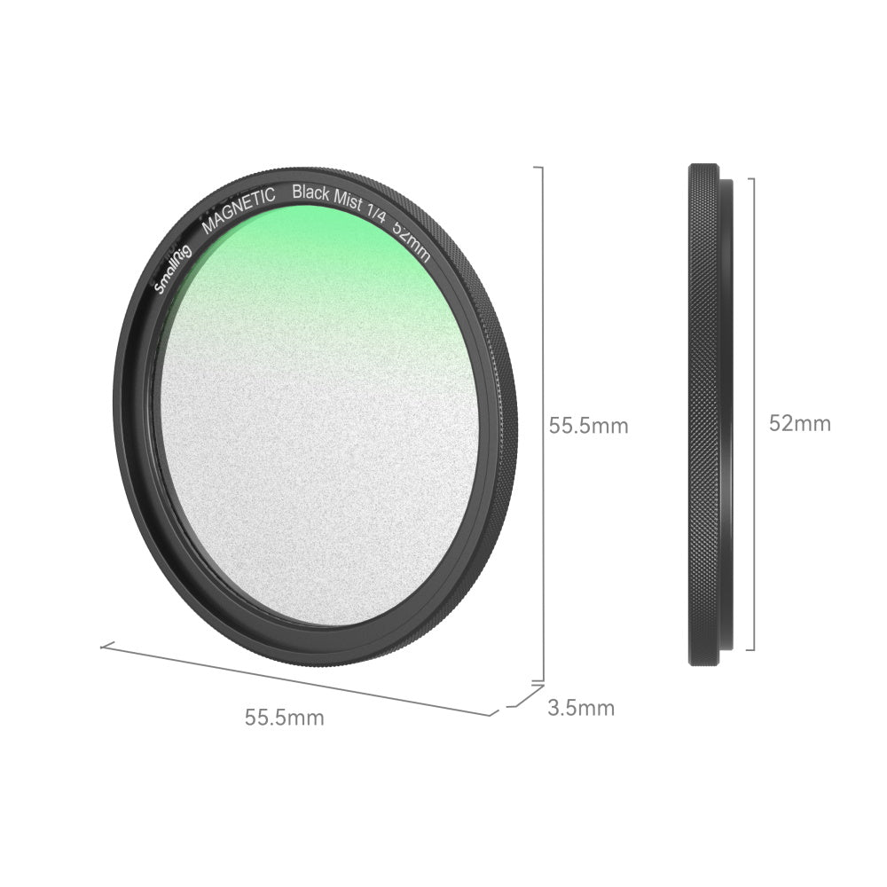 SmallRig MagEase Magnetischer Black-Mist-Filter 52 mm – 1/4 Effekt