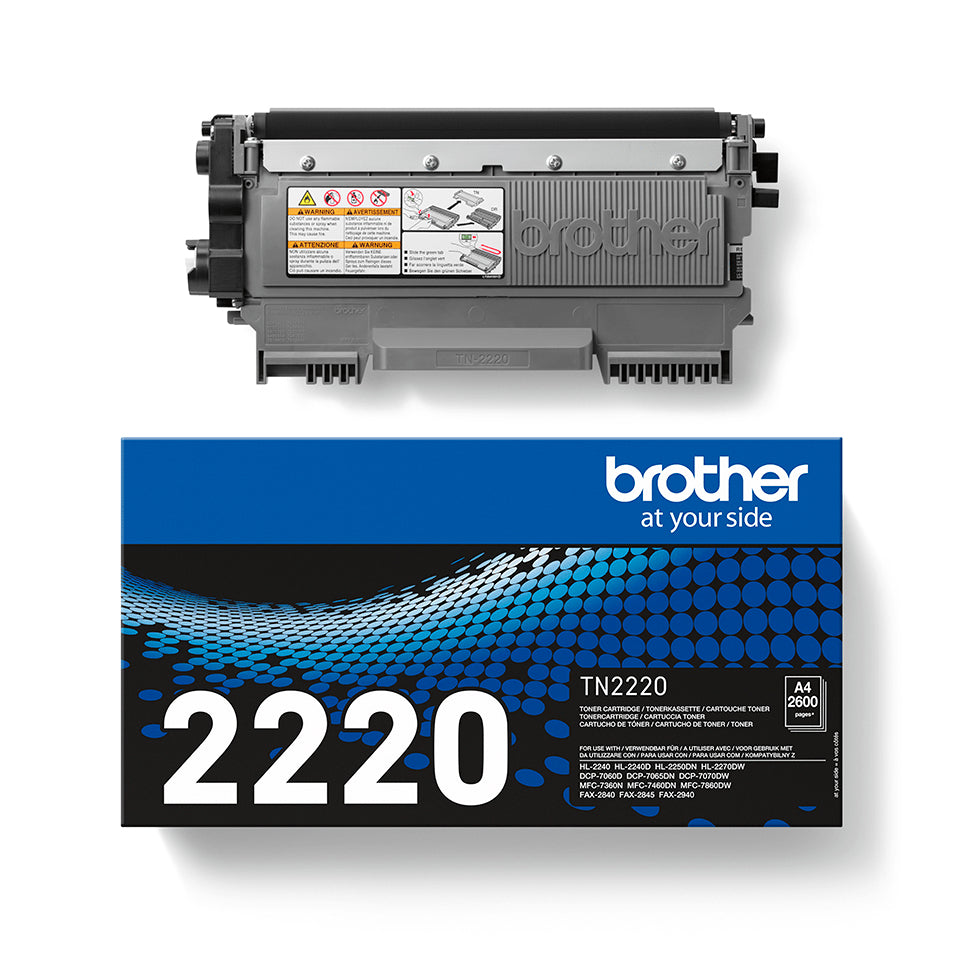 Brother Toner TN-2220 – schwarz, 2600 Seiten – für Brother HL-2240/HL-2240D/HL-2250DN und andere