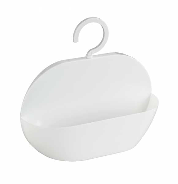 WENKO Seifenhalter (Wand) – Kunststoff (Polyurethan/PVC), 26×9×23 cm, Weiss
