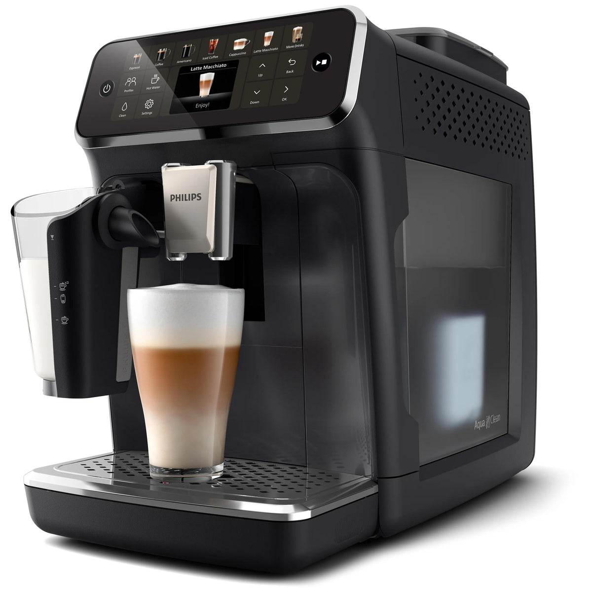 Philips 4400 Serie EP4441/50 Kaffeevollautomat – 1,8 l, 275 g Bohnenbehälter, 15 bar, Milchaufschäumer