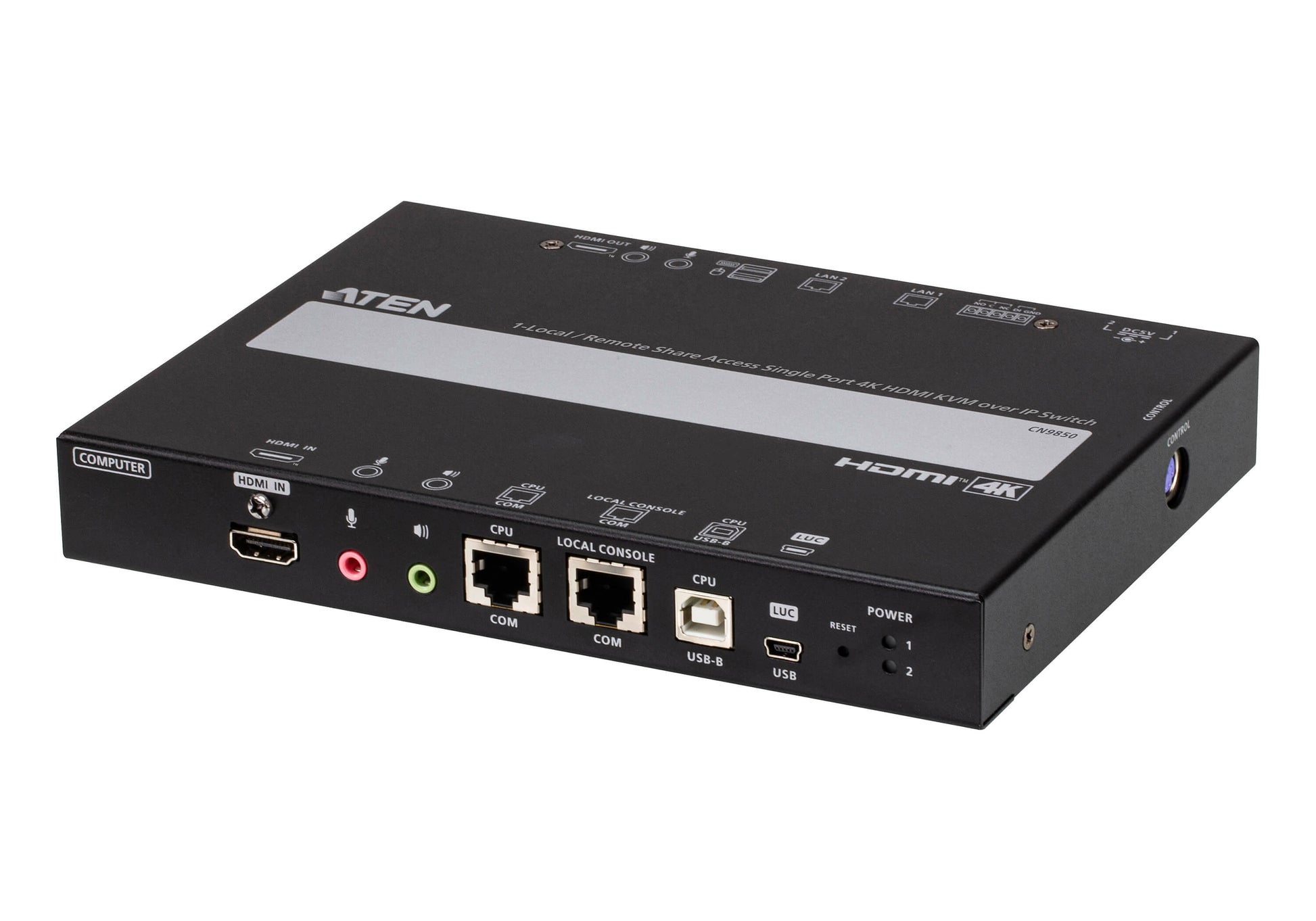 ATEN KVM-over-IP Switch – 1-Port HDMI – 4K/30 Hz, USB 2.0 Hub, Audio