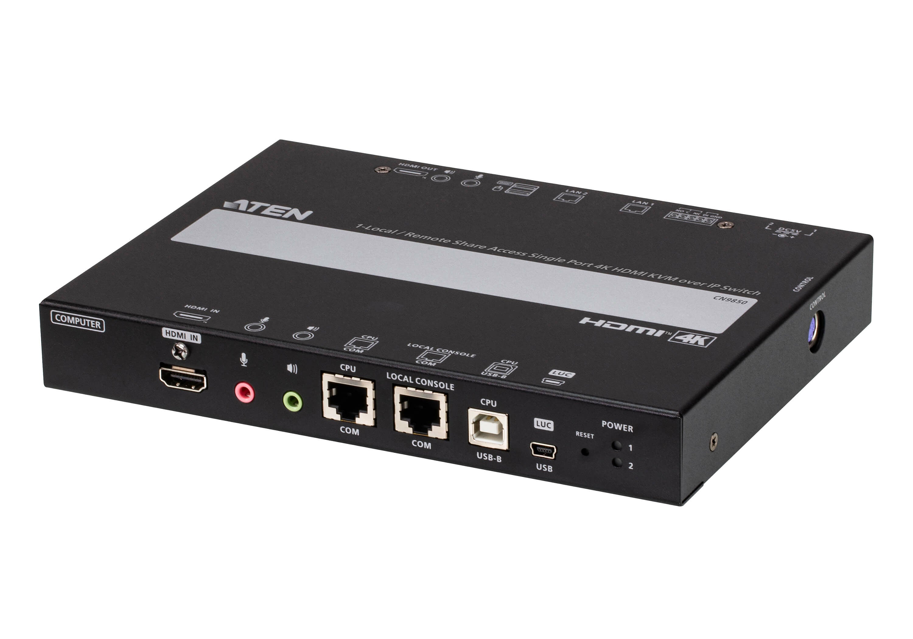 ATEN KVM-over-IP Switch – 1-Port HDMI – 4K/30 Hz, USB 2.0 Hub, Audio
