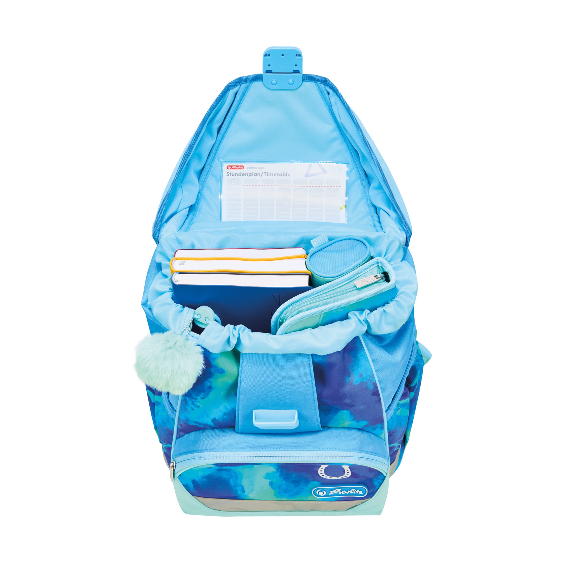 Herlitz UltraLight XL Plus – Schulrucksack-Set, Lucky Horse, 22 l, 32×39×25 cm