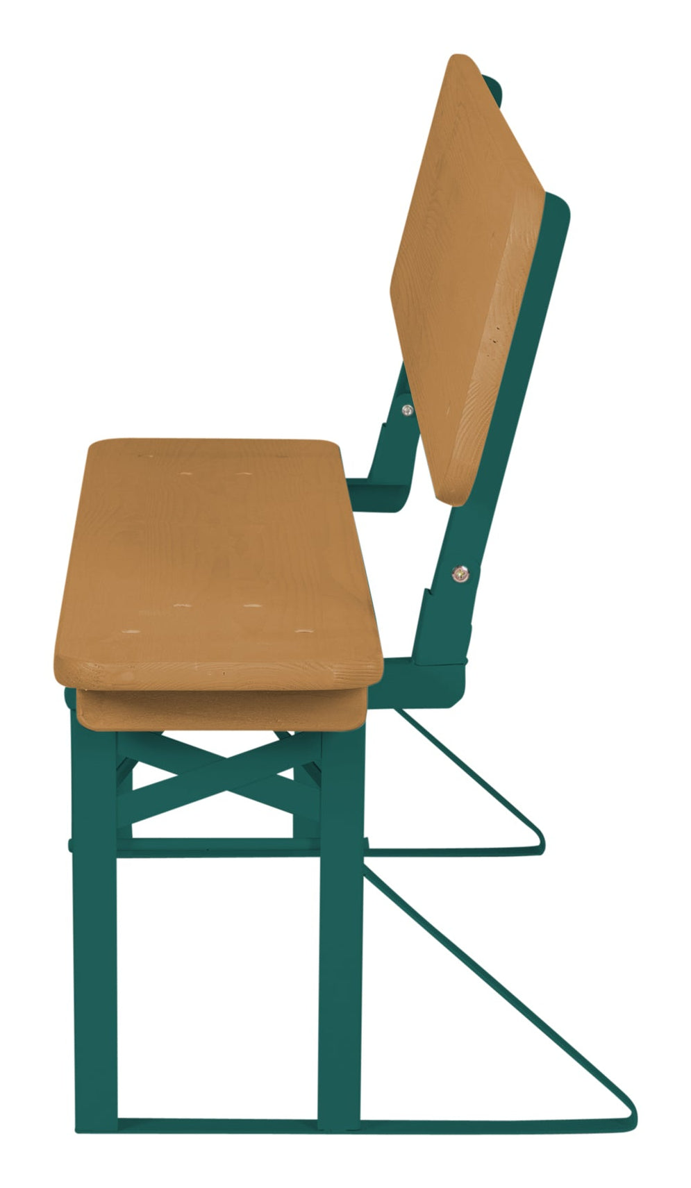 Roba Bistro-Set 3-teilig – Grün, Holz – Metall, Holz – Tisch 109 × 40 × 52 cm – klappbarer Tisch