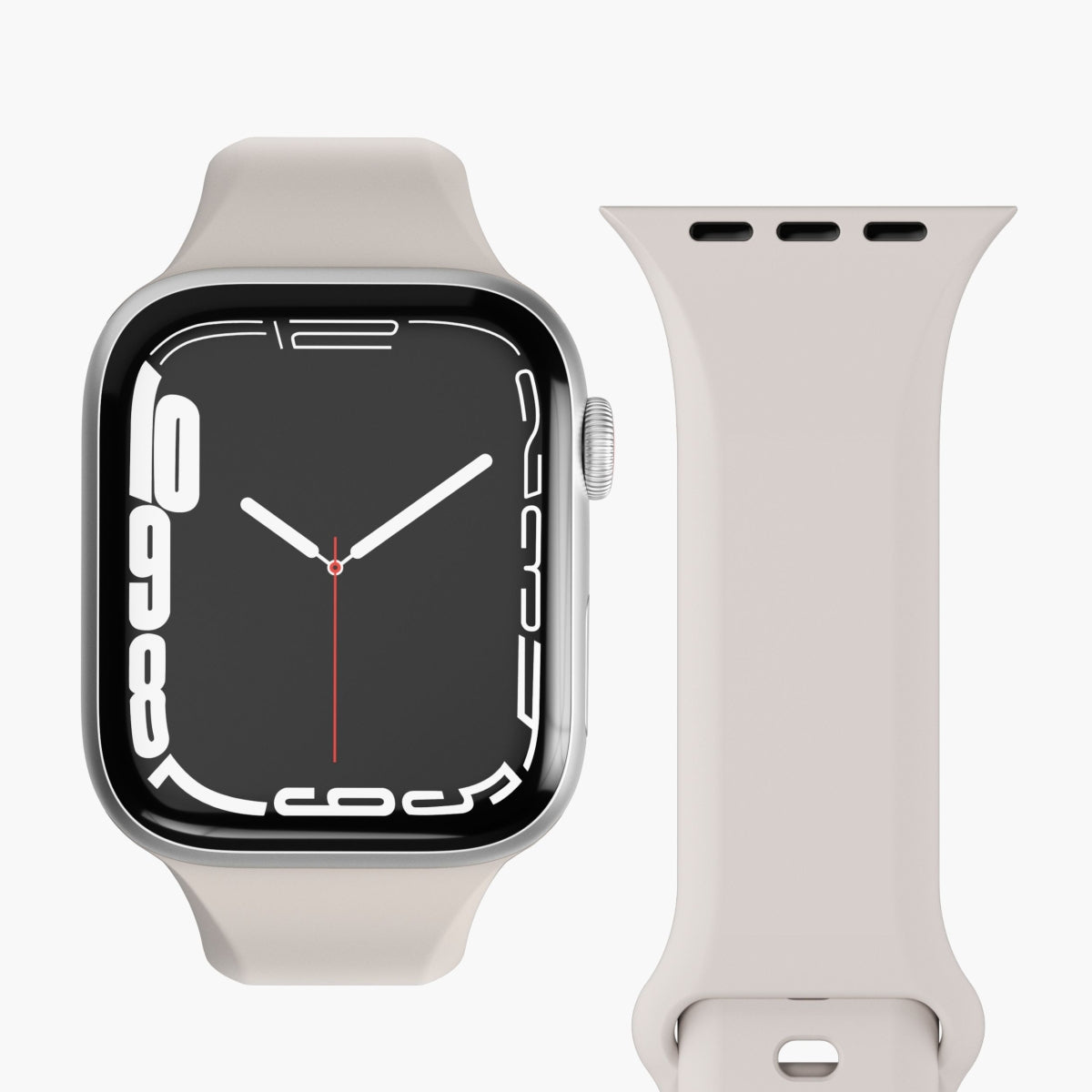 Vonmählen Classic Band 2 – Silikon, Beige, für Apple Watch