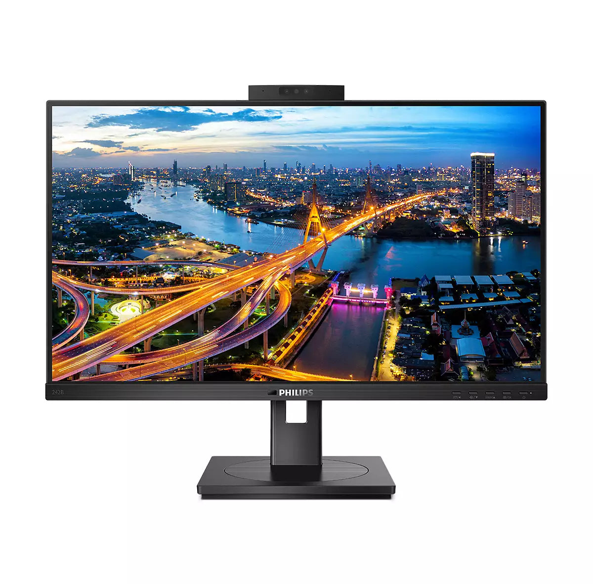 Philips 242B1H/00 – Monitor, 23,8", 250 cd/m², Webcam, Lautsprecher, Adaptive Sync, VESA 100 × 100, Schwarz