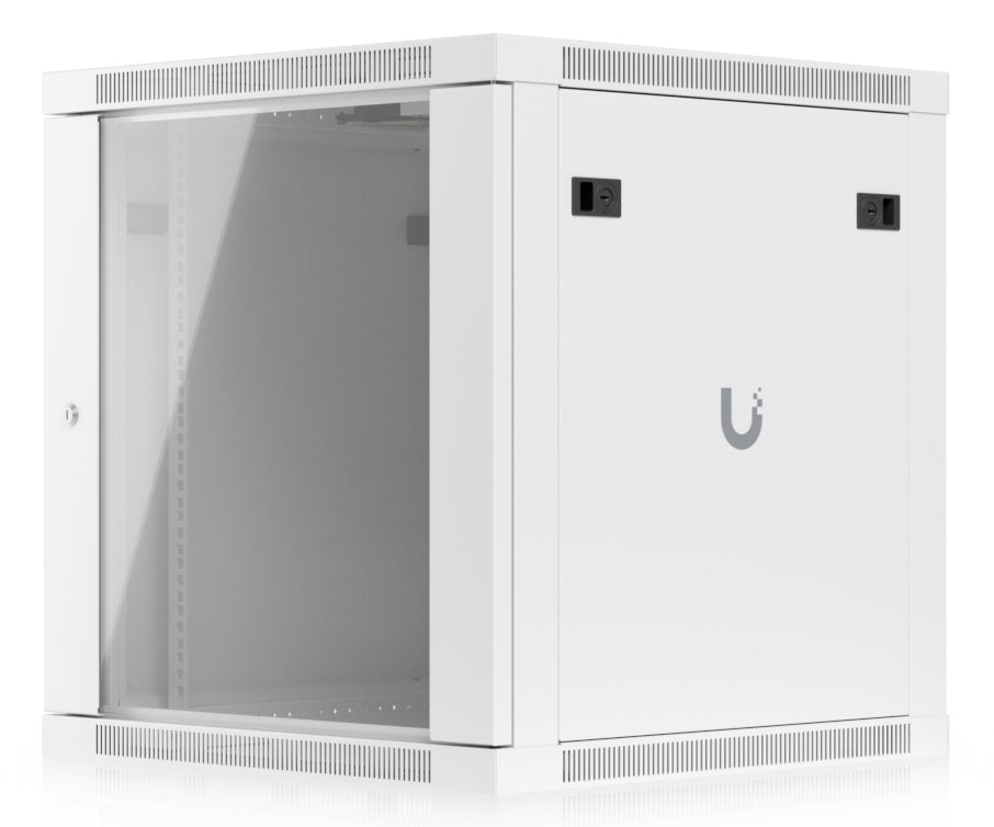 Ubiquiti UACC-Rack-12U-Wand-600-G – 19" Wandverteiler 12U, abschliessbar, 598 × 600 × 639 mm, weiss, Stahl