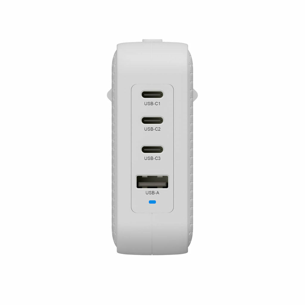 HYPER Ladegerät – 100 W, 3× USB-C + 1× USB-A, PD, PPS, QC, GaN – für Laptop, Smartphone, Tablets