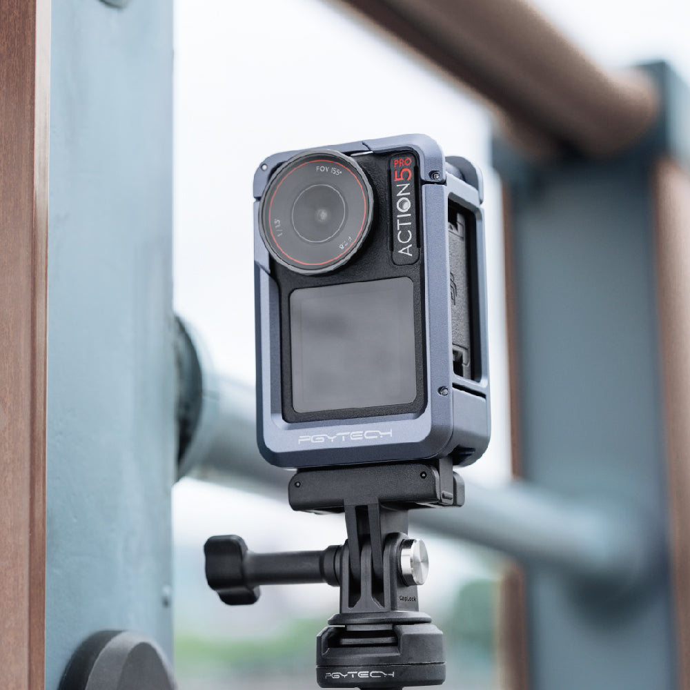 PGYTECH P-58A-010 Kamera-Cage – Aluminium – für DJI Osmo Action 5 Pro – Schwarz