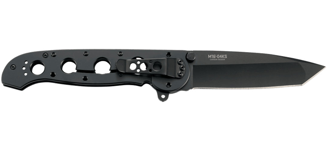 CRKT M16-04KS Carson – Klappmesser 98 mm, Edelstahlgriff, Frame-Verriegelung, schwarz