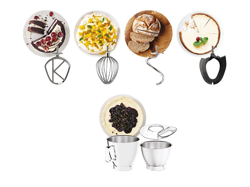 Kenwood Electronics Standmixer KVL85.004SI – 7 l, Schlagen & Kneten, 1200 W – silber/edelstahl