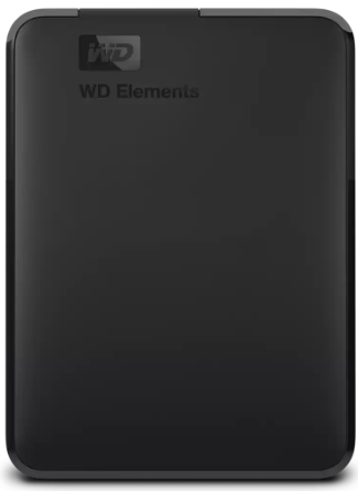 Western Digital Elements Tragbares Speichergerät – 6 TB, Schwarz