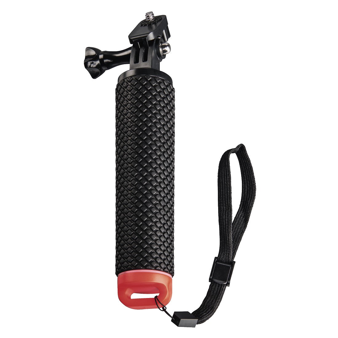 Hama 00004458 Schwimmgriff – 1/4"-Gewinde, mit Trageschlaufe – für GoPro, ActionCam – Schwarz
