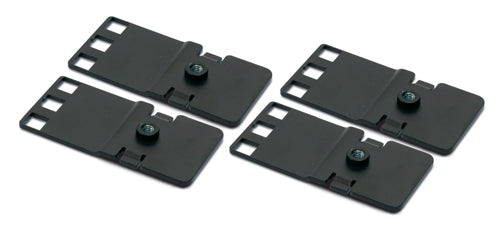 APC Adapter-Kit 23"→19" – 4er-Set, Schwarz, Tragkraft 90,9 kg